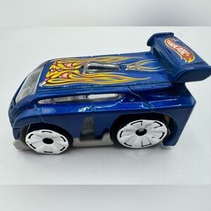 Hot Wheels McDonalds 2004 Blings Hyperliner Blue w/ Flames Happy Meal Toy